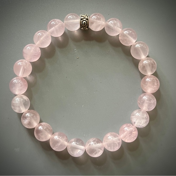 Heart Chakra Handcrafted Meditation Bead Bracelet Set - Picture 8 of 10